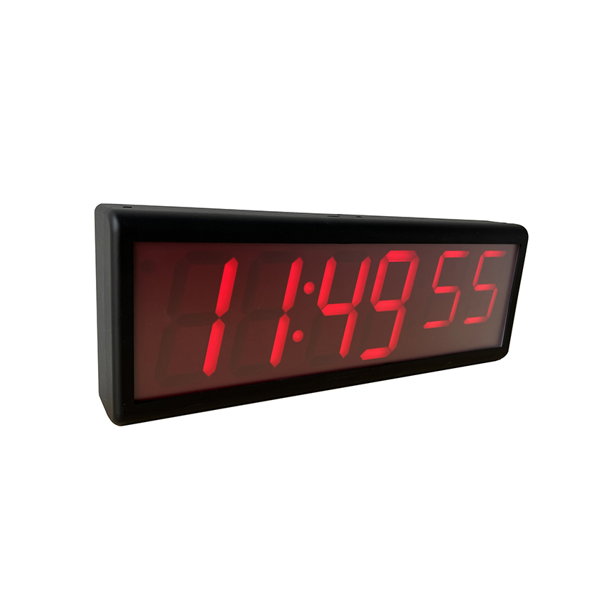4인치 6자리 인터넷 동기화 시계 (다양한 LED 색상, 4인치 시/도, 4인치 분/가로, 3인치 세로)