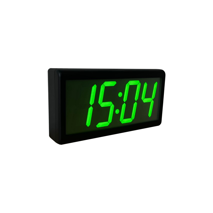 Single-Face Flush-Mount PoE Digital Clock