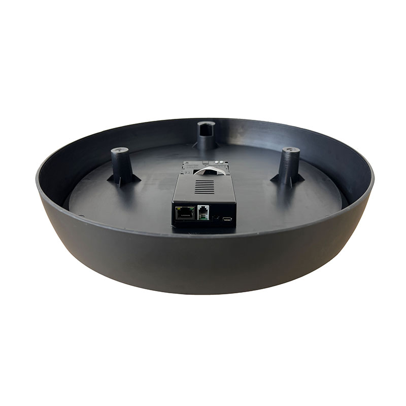 13.7인치 블랙 원형 벽걸이 PoE NTP IP 아날로그 시계, NTP 아날로그 벽시계