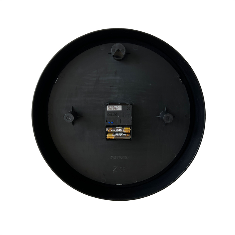 13.7인치 블랙 원형 와이파이 연결 아날로그 벽시계 (배터리 구동)
